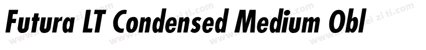 Futura LT Condensed Medium Oblique字体转换